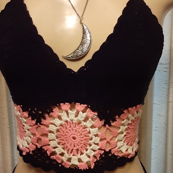 Crochet Boho Halter Top - Picture 3 of 5